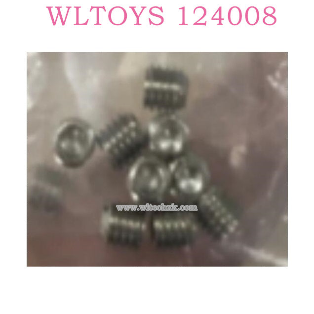 Original part of WLTOYS 124008 1/12 RC Car 1654 Hexagon socket head screw 3X3