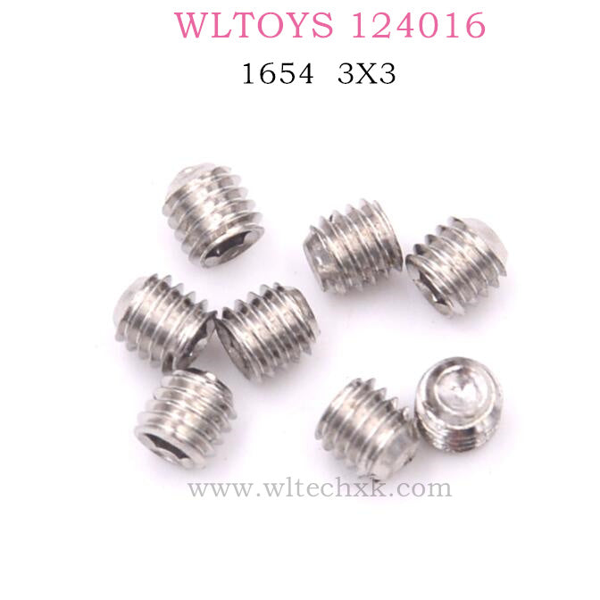 WLTOYS 124016 RC Car Part 1654 mini Screw 3X3