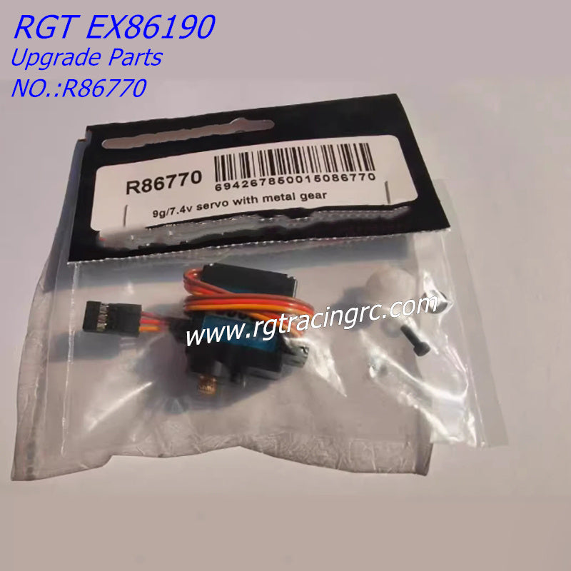 RGT EX86190 Upgrade Parts 9G Copper Gear Servo Gear Shift Servo R86770