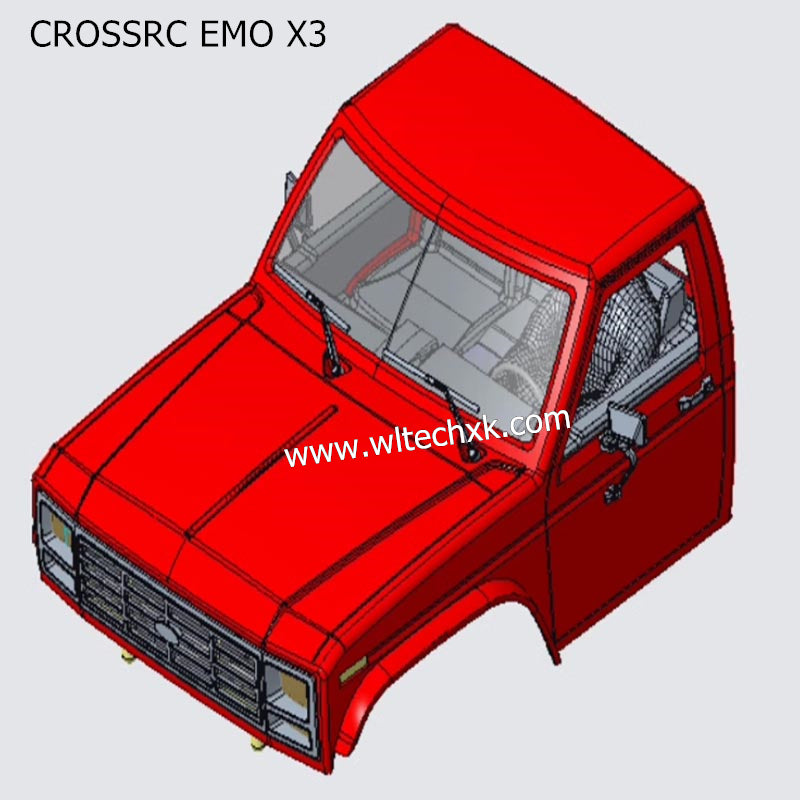CROSSRC EMO X3 Parts Car Body Kit CS-97401214 RED