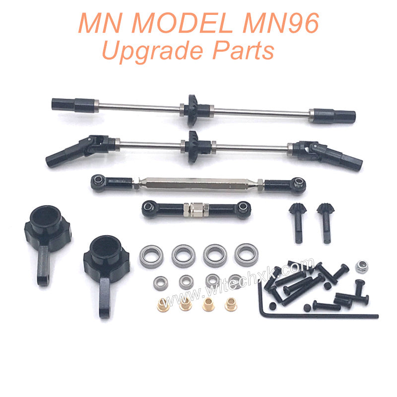 18-MN-MODEL-MN96-Upgrades-Parts-Front-and-Rear-Axle-Assembly-and-Connect-Rods-Black-1