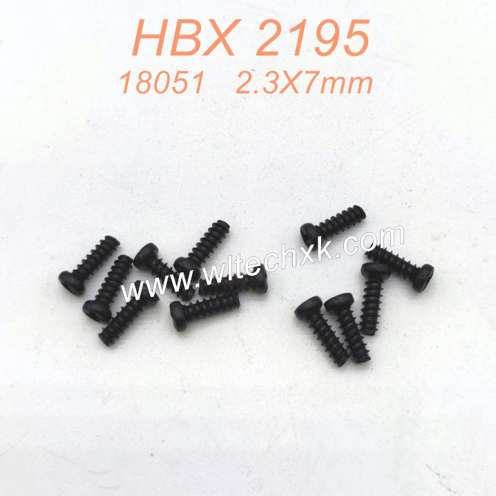18051 Pan Head Tapping Screws PBHO 2.3X7mm Parts For HBX 2195 RC Car