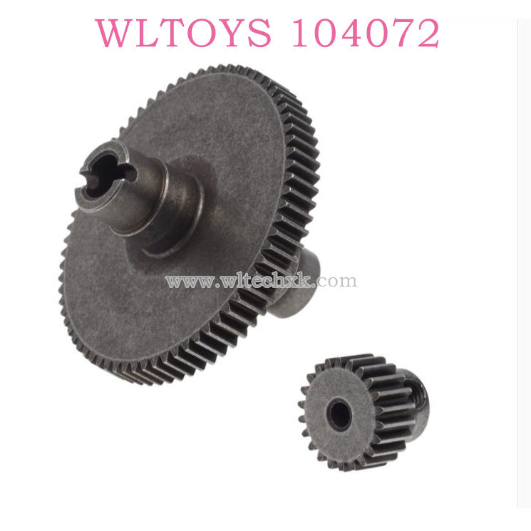 Original part of WLTOYS 104072 RC Car 1874 Upgrade Spure Gear Motor Gear