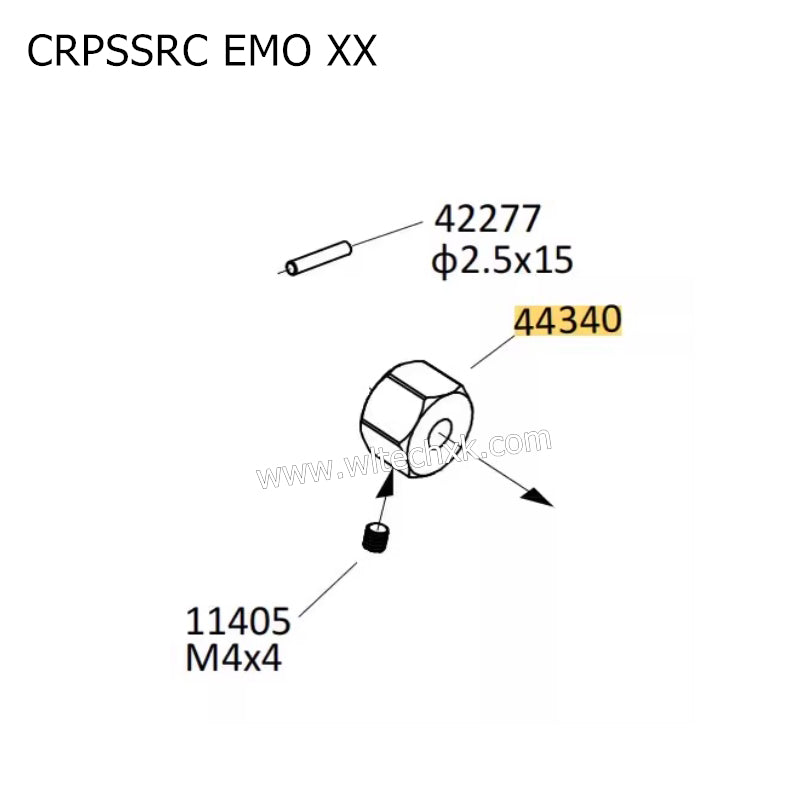 CROSSRC EMO XX Parts 17mm Coupler 44340 CS-97401426