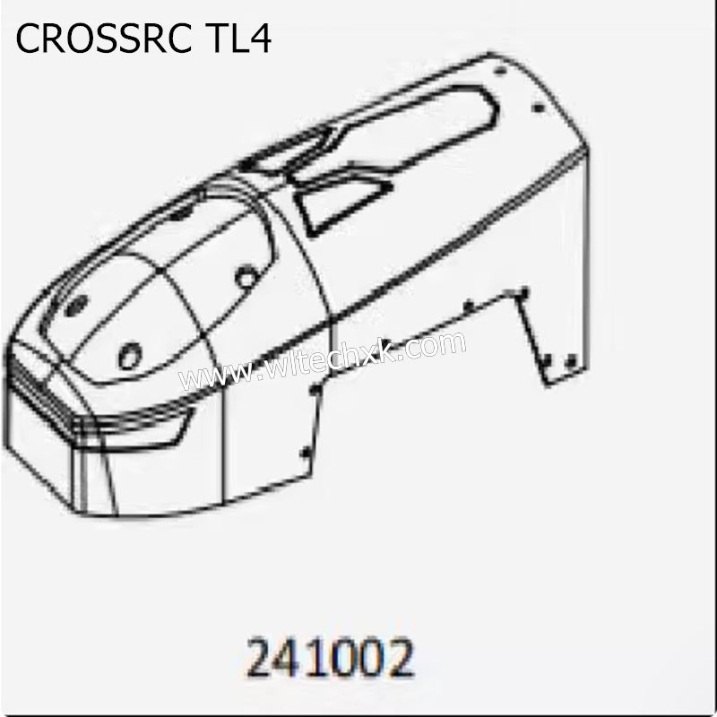 CROSSRC TL4 Parts PC Red Front Compartment Cover 241002 CS-97401377