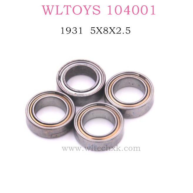 WLTOYS 104001 RC Car Original parts 1931 Bearing 5X8X2.5