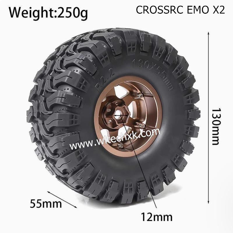 CROSSRC EMO X2 Parts 2.2 inch ET37 Wheel Boots Tire-4