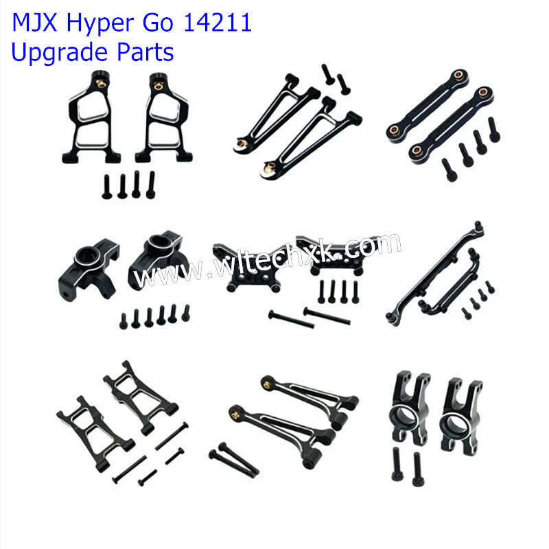 MJX Hyper Go 14211 Upgrade Parts Metal Upgrade Kit Package Set BLACK
