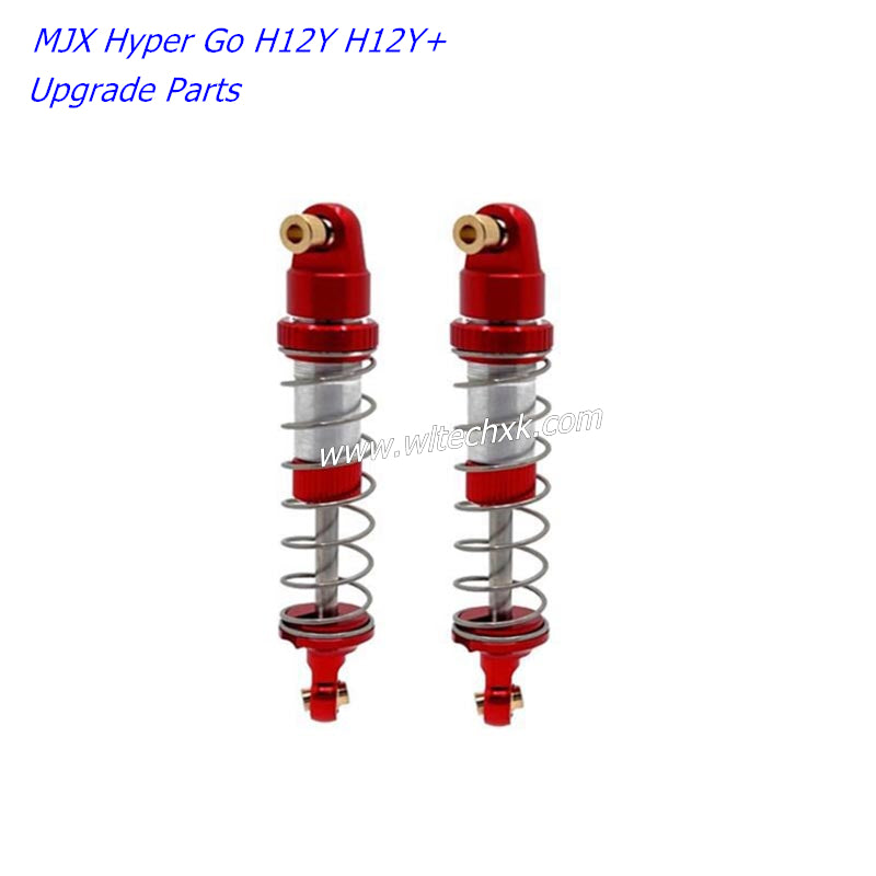 MJX Hyper Go H12Y H12Y+ Upgrade Parts Adjustable Soft and Hard Hydraulic Shock Absorber red