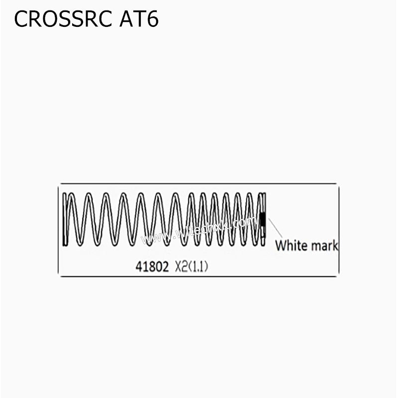 CROSSRC AT6 Parts Front Shock Absorber Spring 41802 CS-97400841-2
