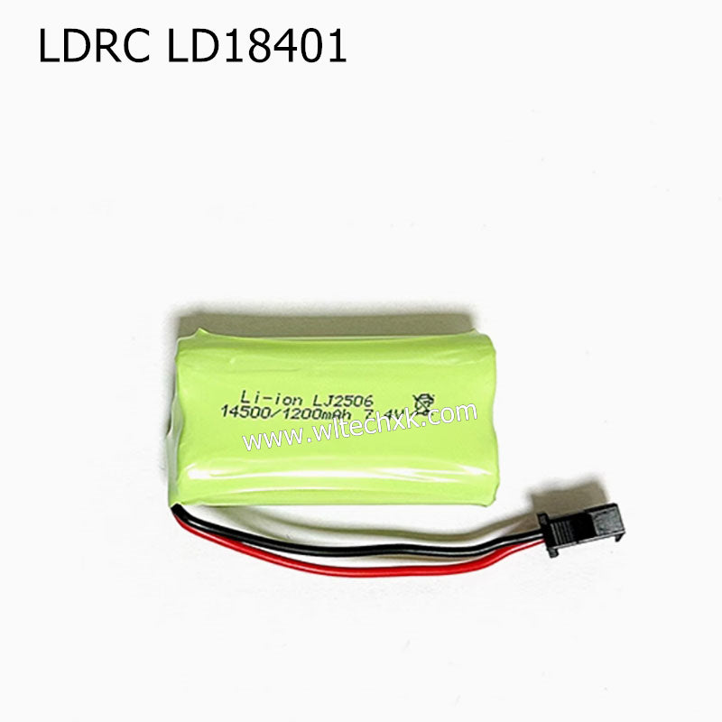 LDRC LD18401 RC CAR Original Parts 7.4V 1200mAh SM2P Lithium Battery