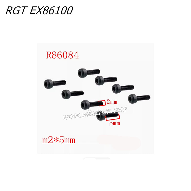 RGT EX86100 RC CAR Parts 2x5 Cup Head Screw 8pcs R86084