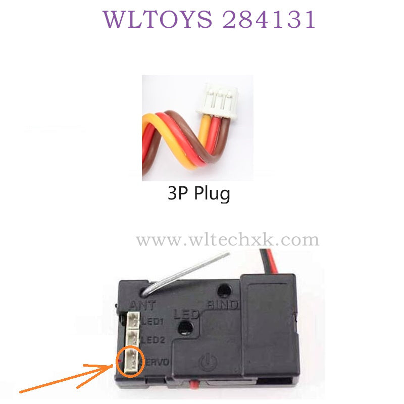 WLTOYS 284131 1/28 RC Car Upgrade Parts servo with metal Gear metal Arm