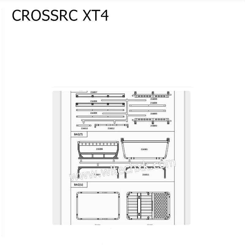 CROSSRC XT4 Parts Roll Cage Kit CS-97400925