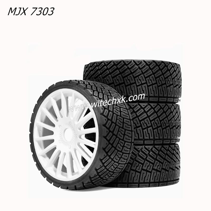 MJX Hyper Go 7303 RC CAR Parts One Set of Tires (New Without Glue)-2