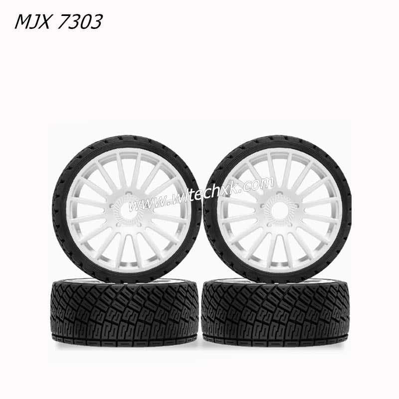 MJX Hyper Go 7303 RC CAR Parts One Set of Tires (New Without Glue)-3