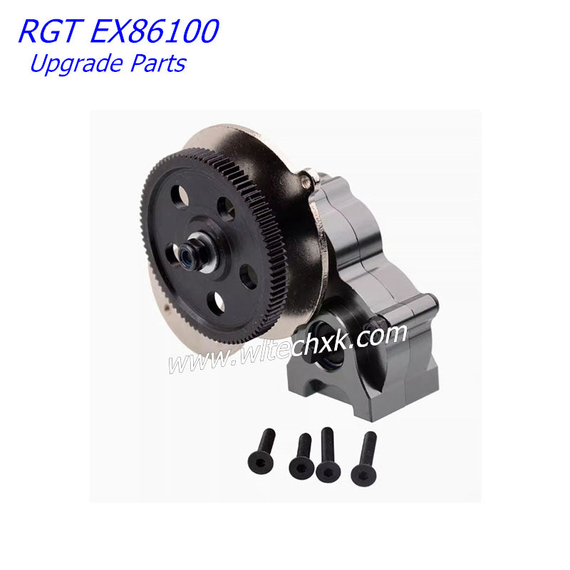 RGT EX86100 Upgrade Parts Full Metal Gearbox Assembly Gray 1Set-1