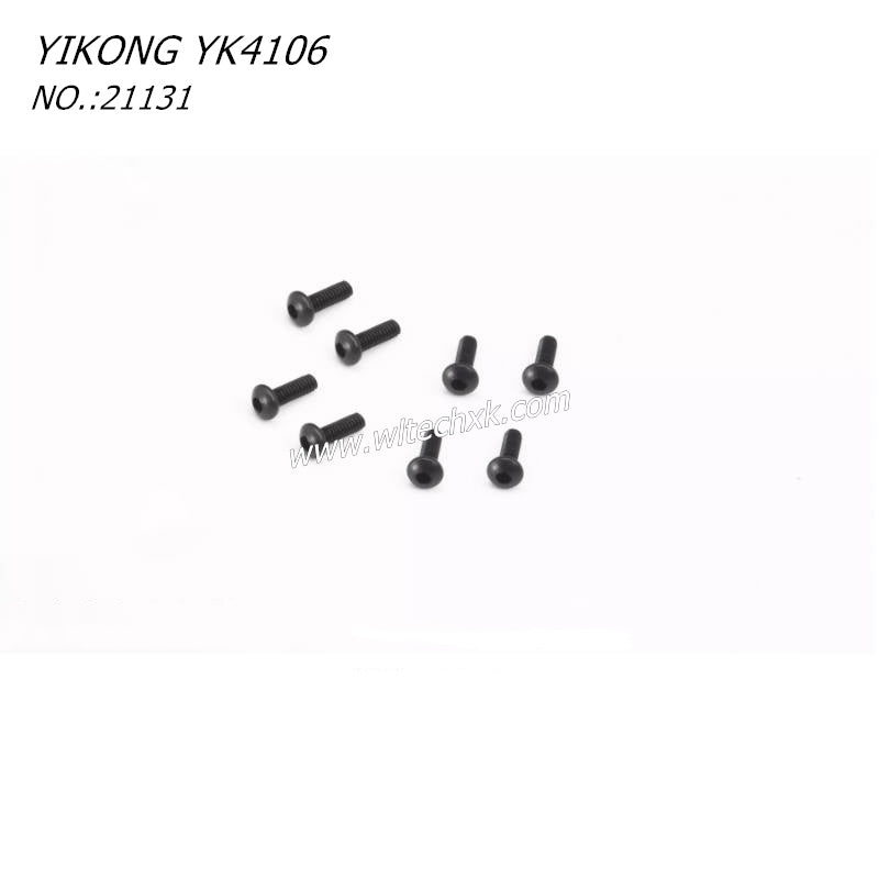 YIKONG YK4106 RC CAR Parts Pan Head Hex Docket screws M2-6 21131