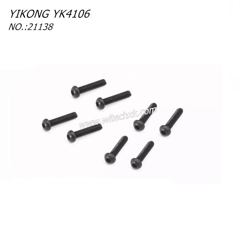 YIKONG YK4106 RC CAR Parts Pan Head Hex Socket Screws M3-14 21138