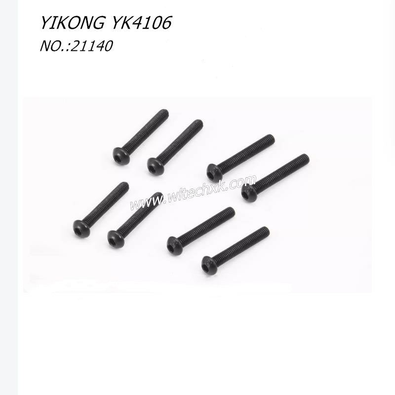 YIKONG YK4106 RC CAR Parts Pan Head Hex Socket Screws M3-20 21140