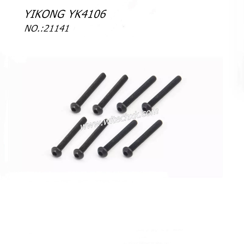 YIKONG YK4106 RC CAR Parts Pan Head Hex Socket Screws M3-26 21141