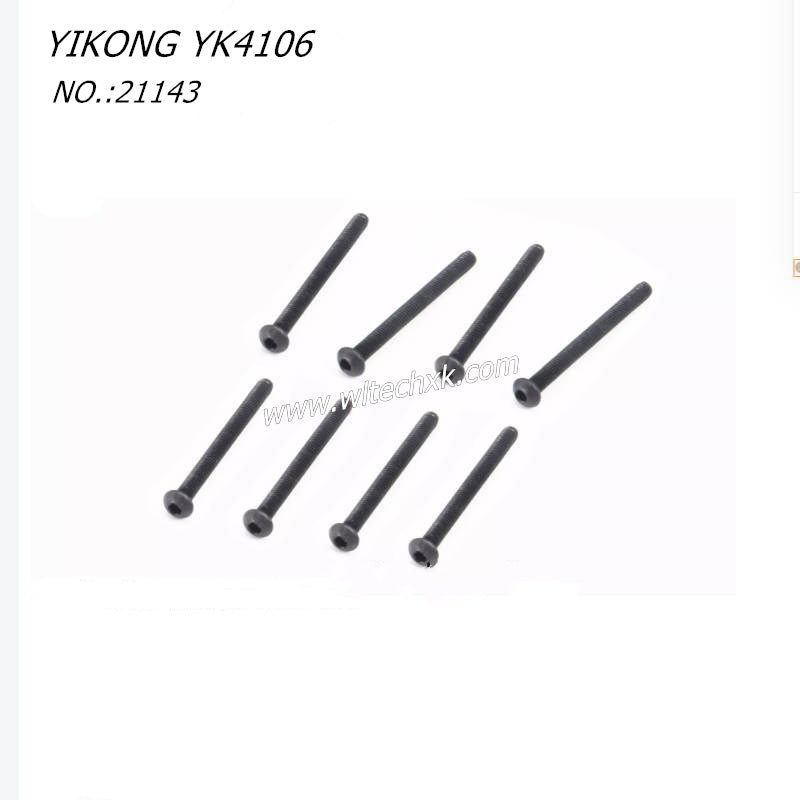 YIKONG YK4106 RC CAR Parts Pan Head Hex Socket Screws M3-32 21143