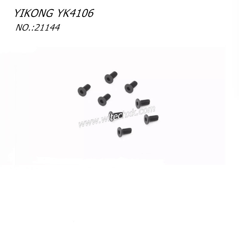 YIKONG YK4106 RC CAR Parts Flat Head Socket Screw M2.5-6 21144