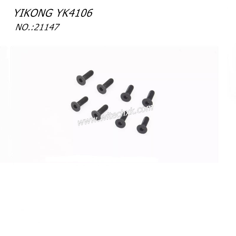 YIKONG YK4106 RC CAR Parts Flat Head Socket Screw M3-10 21147