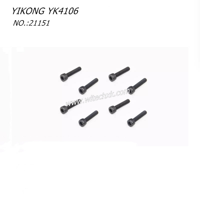 YIKONG YK4106 RC CAR Parts Cup Head Socket Head Screw M3-14 21151