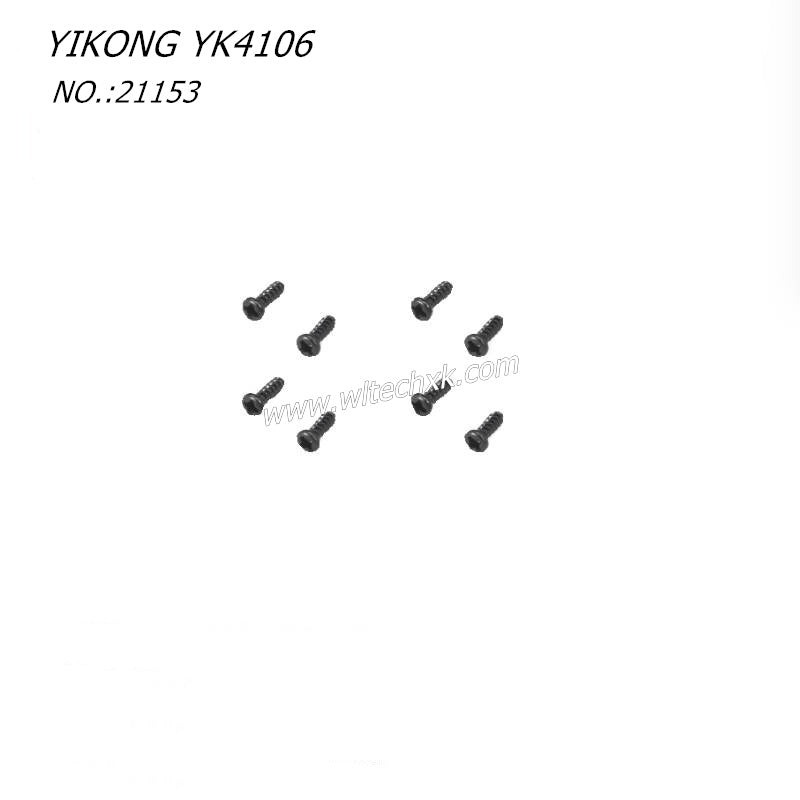 YIKONG YK4106 RC CAR Parts Pan Head Cross Self Tapping Screw ST2-6 21153