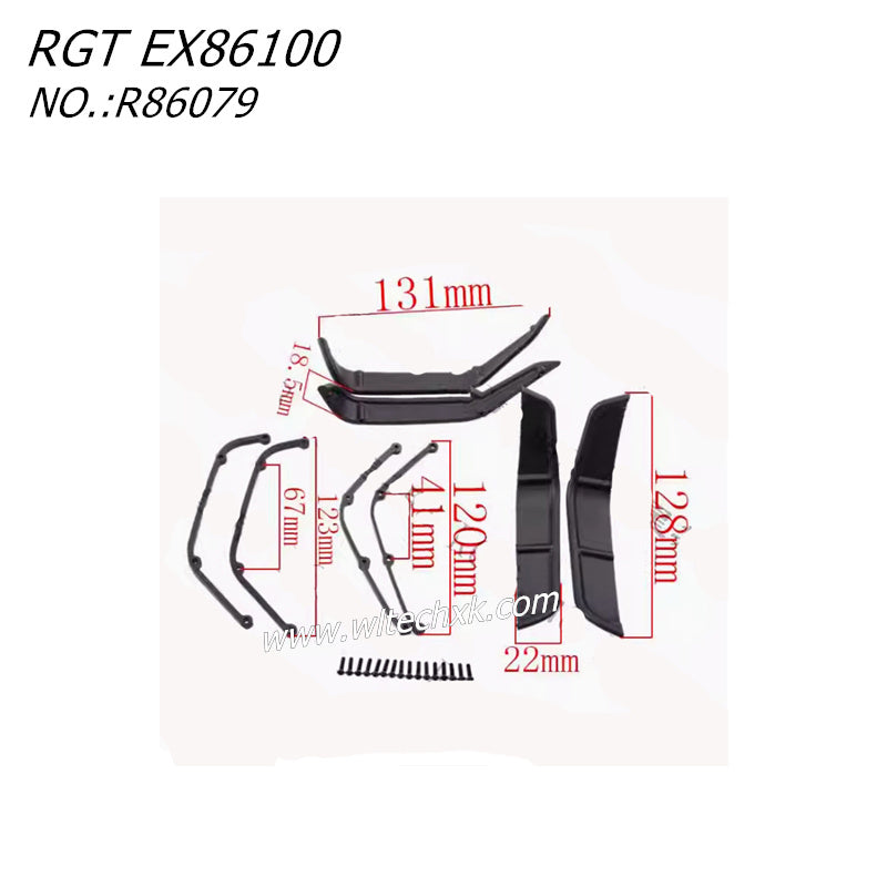 RGT EX86100 RC CAR Parts Wheel Eyebrow 1Car Set R86079