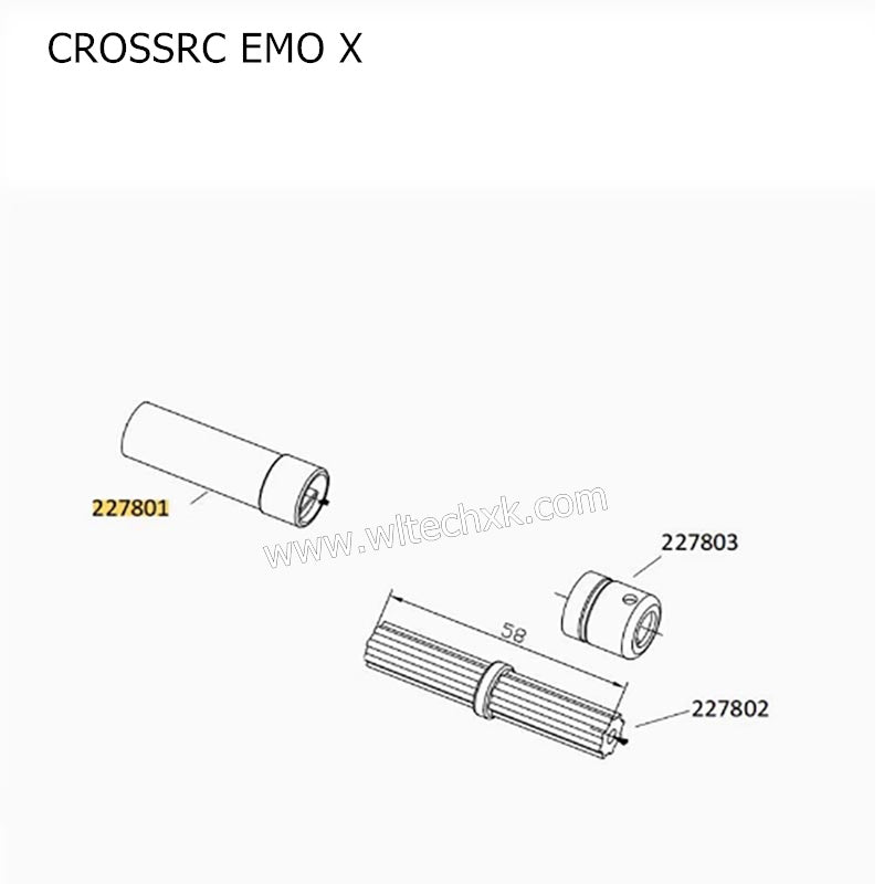 CROSSRC EMO X Parts Transmission Shaft Nylon Parts CS-97401261