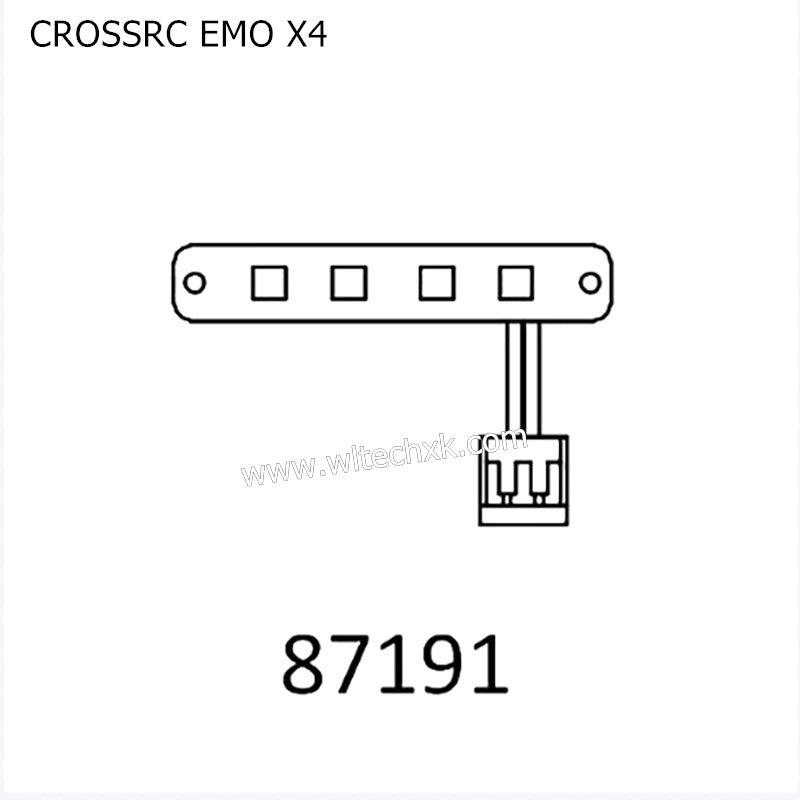 CROSSRC EMO X4 Parts Front Bumper Light CS-97401272