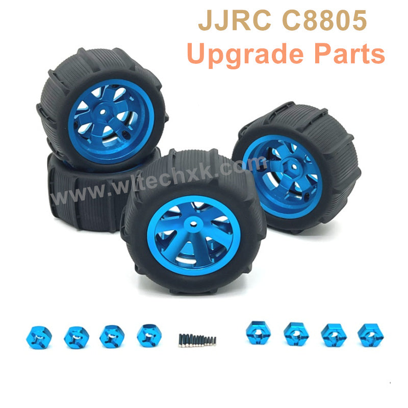 23-JJRC C8805 Upgrade Parts Metal Beach Tires Blue