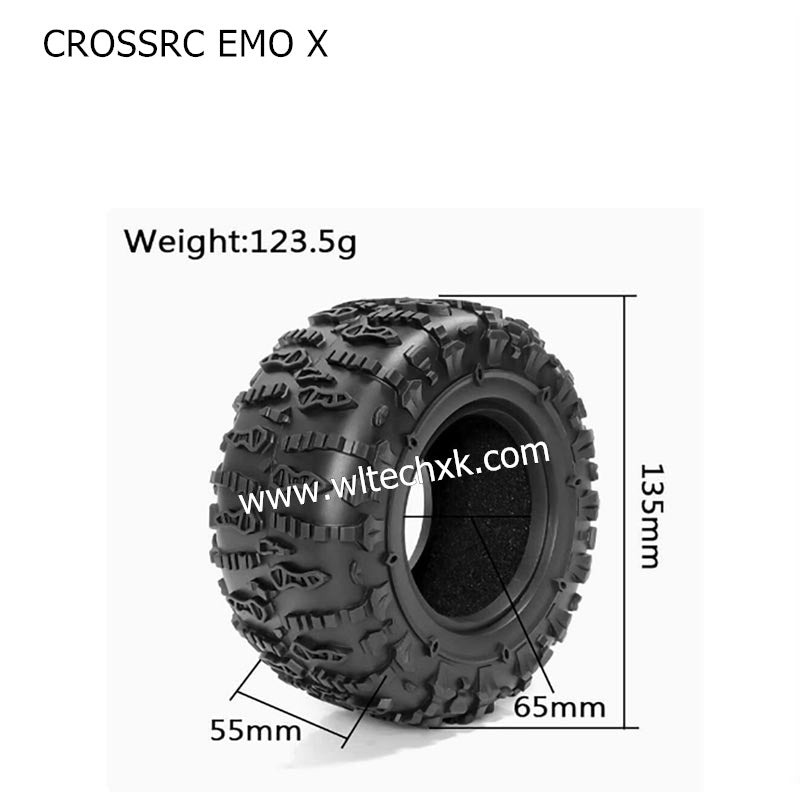 CROSSRC EMO X Parts 2.6 Inch Climbing Car Tire Skin-2