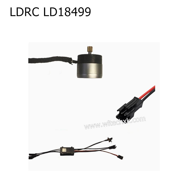 LDRC LD18499 Original Parts Motor+ESC+ Original Plug SM2P