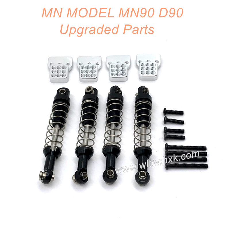 26-MNMODEL-MN90-D90-rc-car-Upgrades-Parts-Metal-Shock-and-Seat-Black-1