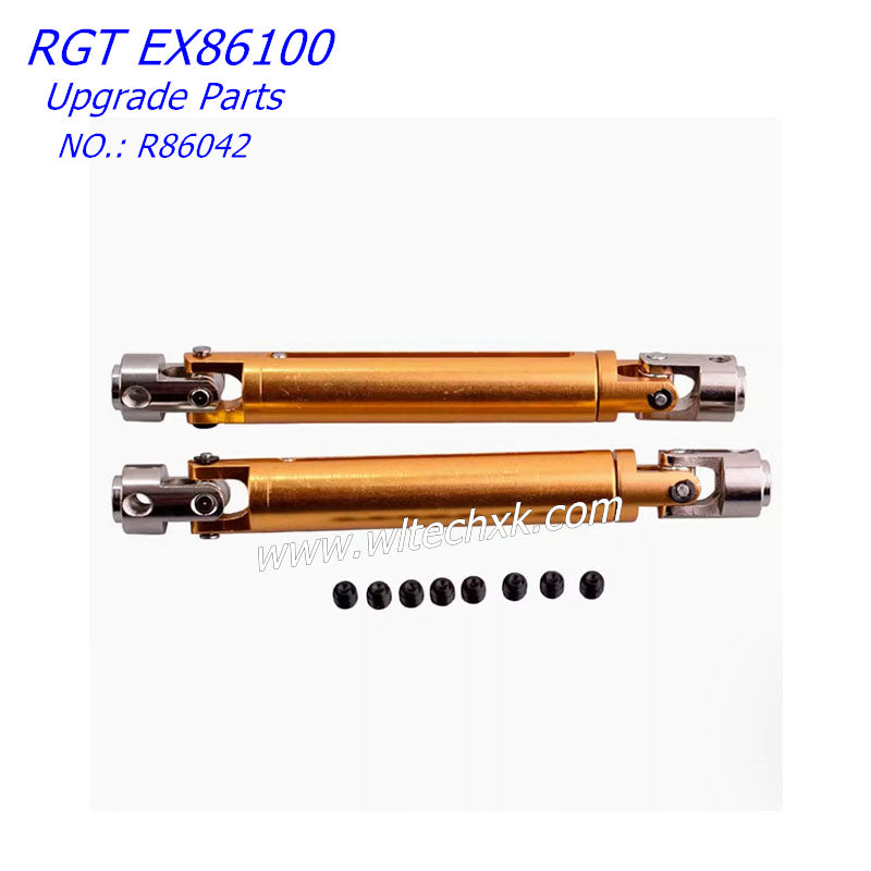 RGT EX86100 Upgrade Parts Metal Drive Shaft 2piece R86042 YELLOW