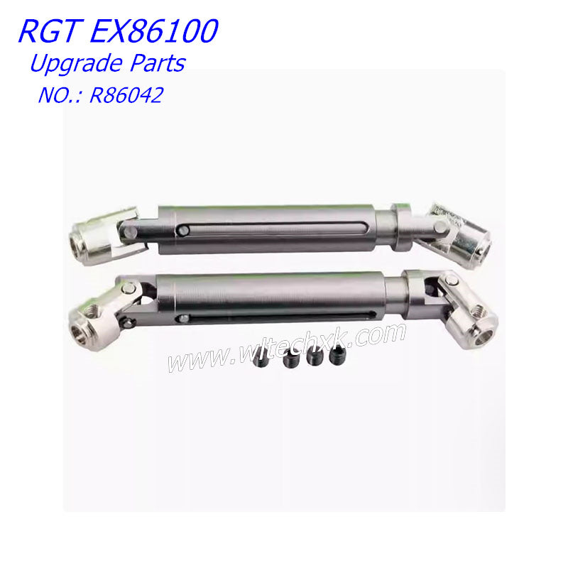 RGT EX86100 Upgrade Parts Metal Drive Shaft 2piece R86042 SILVER