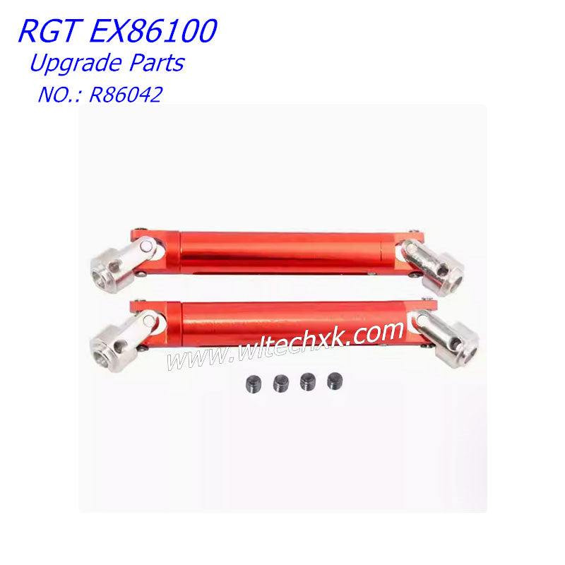 RGT EX86100 Upgrade Parts Metal Drive Shaft 2piece R86042 RED