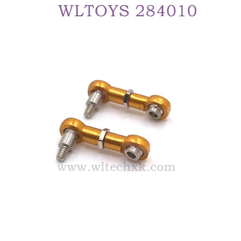 Upgrade parts of WLTOYS 284010 RC Car Servo Rod gold