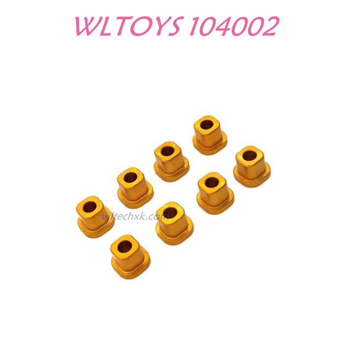 WLTOYS 104002 Cap for Front and Rear Shaft Upgrade 1/10 brushless 4WD Brushless 60km/h RC Car yellow