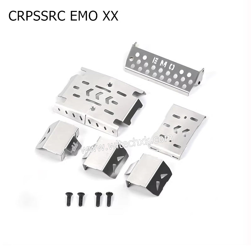 CROSSRC EMO XX Parts 6x6 Guard Plate Metal Armor Chassis Armor