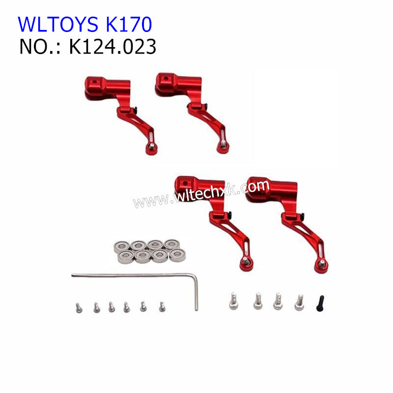 WLTOYS K170 RC Helicopter Upgrade Parts Rotor Clamp and Bearings RED