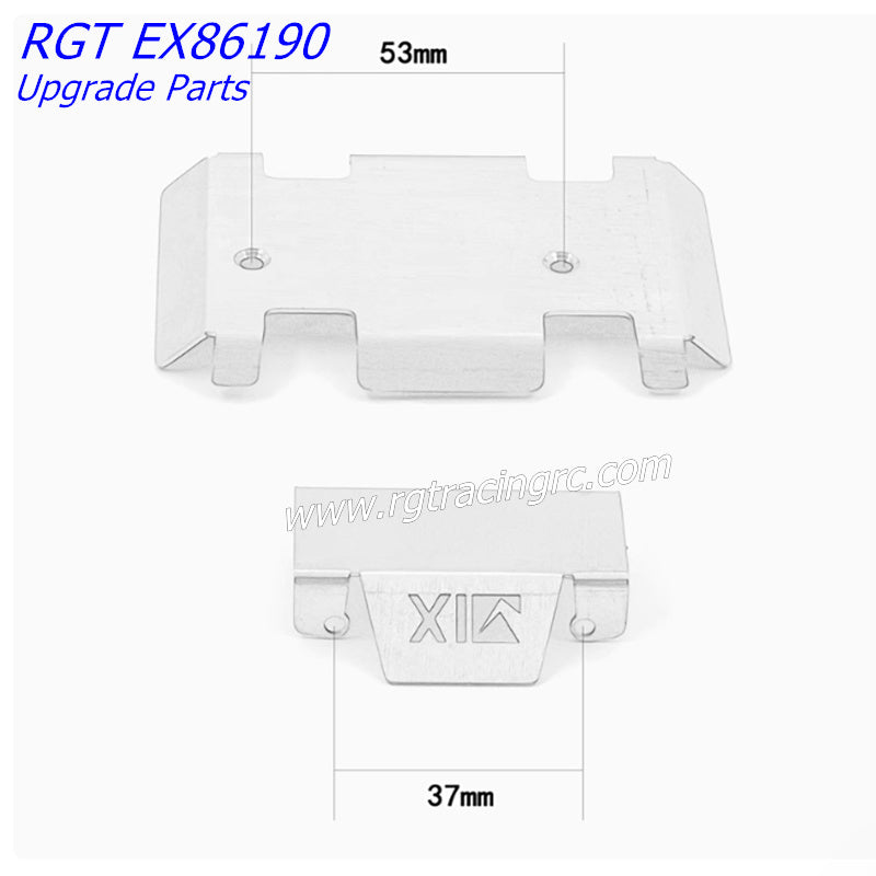 RGT EX86190 RC CAR Upgrade Parts Metal Armor 3 Piece Set-5