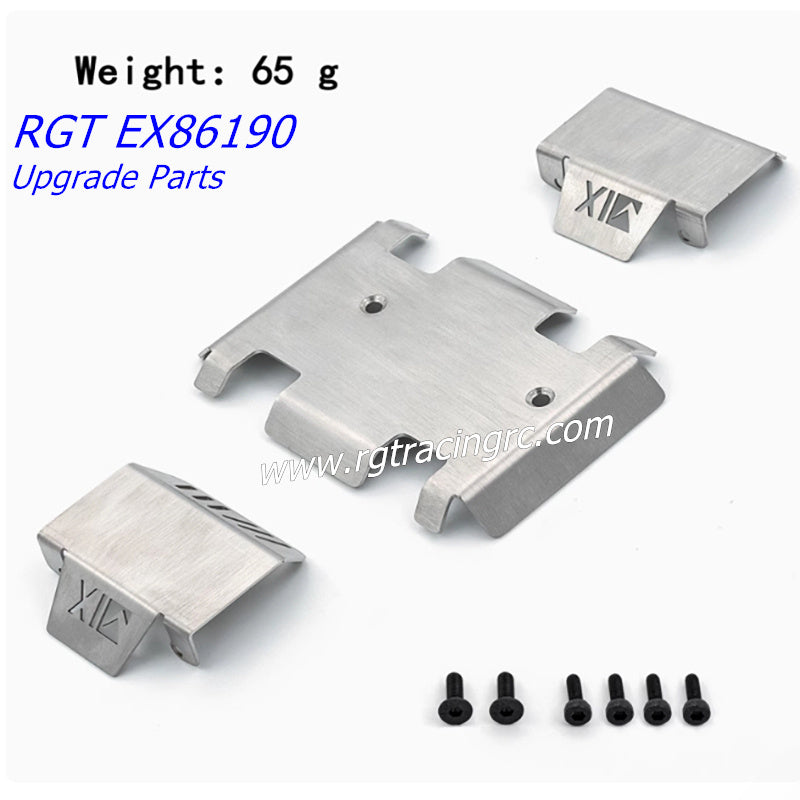 RGT EX86190 RC CAR Upgrade Parts Metal Armor 3 Piece Set-1