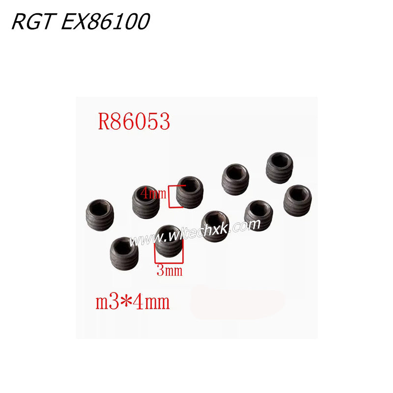 RGT EX86100 RC CAR Parts 3x4 Machine Screw 8pcs