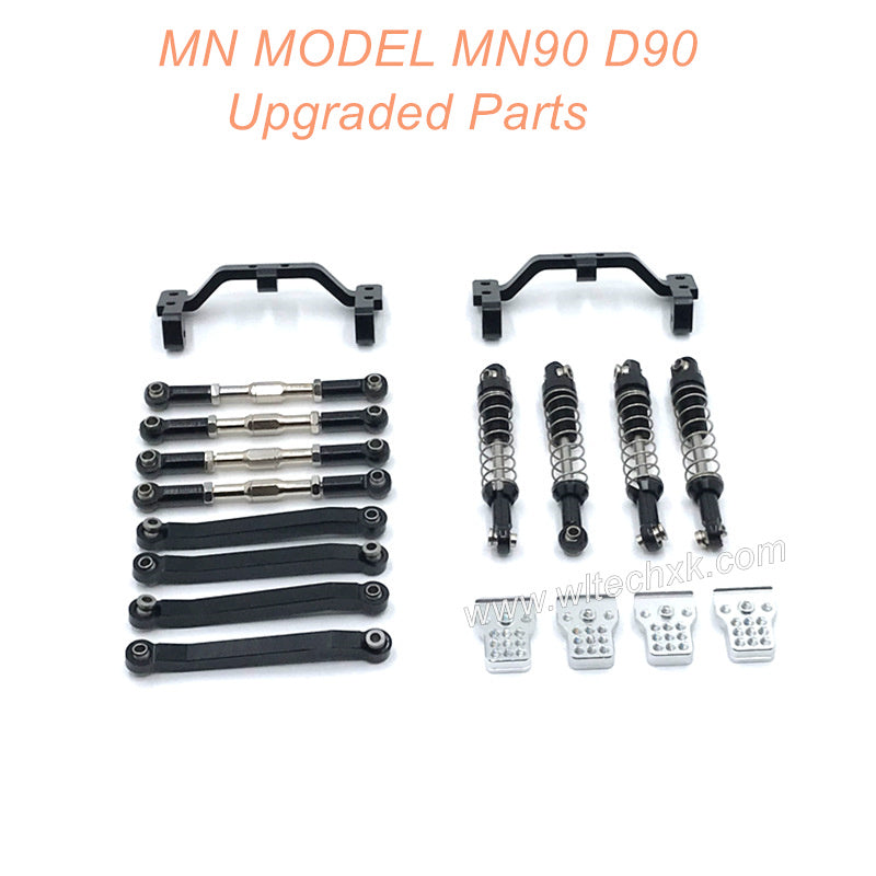 30-MNMODEL-D90-MN90-rc-car-Upgrades-Parts-Shock -Connect-Rods-and-Fixing-Seat-Black-1