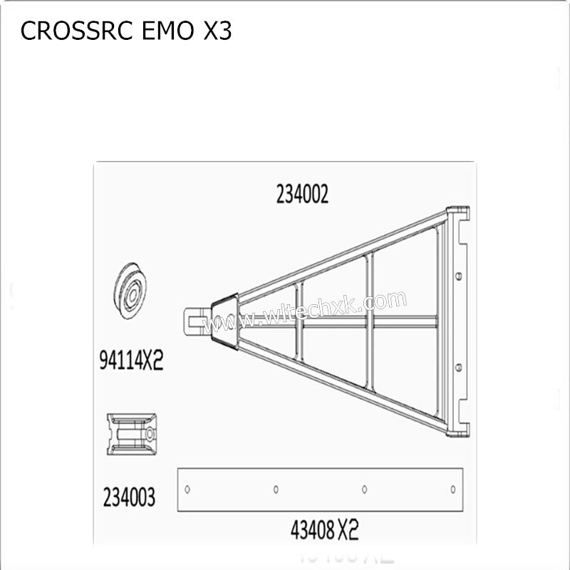 CROSSRC EMO X3 Parts Suspension Arm CS-97401202