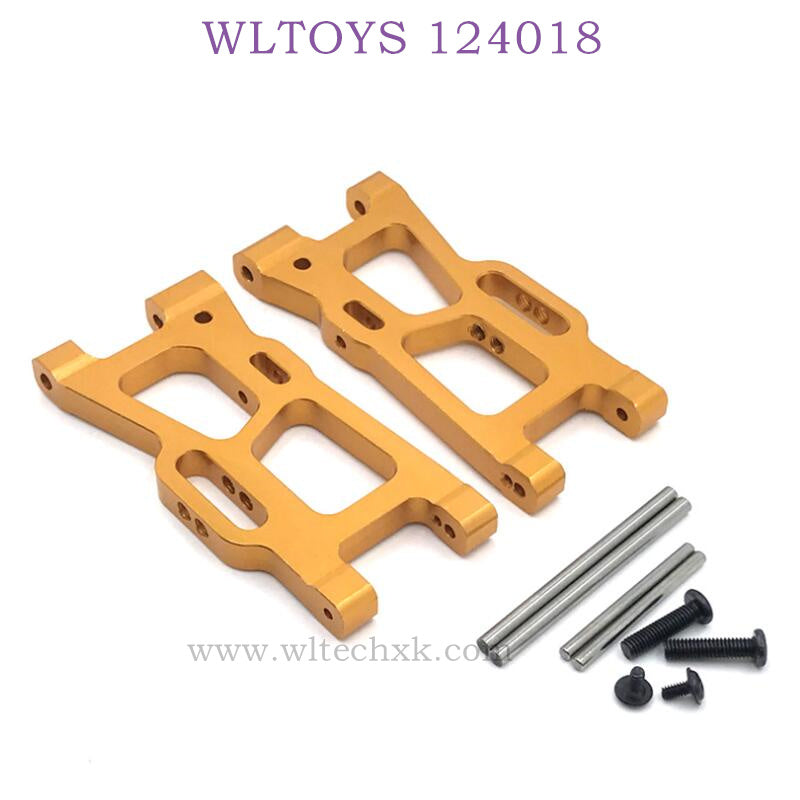 WLTOYS 124018 RC Car Upgrade parts Rear Swing Arm gold